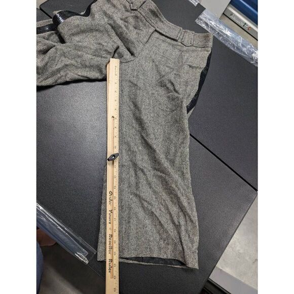 ANN TAYLOR LOFT Herringbone Blazer Wool Silk Blend Dark Academia Petite 2 - Picture 10 of 11